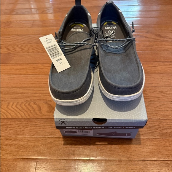 Hurley Laguna Men’s Casual Lightweight Breathable Canvas Slip On Gray Size 11 - Picture 1 of 6